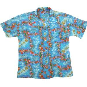 Vintage 80's Aloha Hawaiian Shirt Men's Large